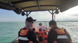 Tim SAR Gabungan melakukan pencarian terhadap orang hilang