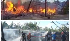 Duh, Korsleting Listrik Sebabkan Rumah Kontrakan 4 Pintu Terbakar