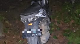 KETERENGAN FOTO : Sepeda motor roda dua di duga milik pelaku pencurian. (Sumber : Humas Polres Tabalong)