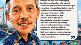 KETERANGAN FOTO : Karikatur Logika Berita, Kepala Dinas Ketahanan Pangan dan Perikanan, M Kusri (Rossi)