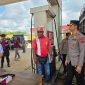 KETERANGAN FOTO : Kapolres Tabalong AKPB Wahyu Ismoyo Jayawardana bergerak cepat tindak lanjuti dugaan pencampuran Bio Solar di SPBU. (Sumber : Humas Polres Tabalong)