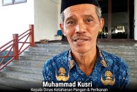 KETERANGAN FOTO : Kepala Dinas Ketahanan Pangan dan Perikanan (DKPP) Tanah Laut, Muhammad Kusri (Rossi)