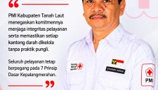 KETERANGAN FOTO : Ketua PMI Tanah Laut, Drs H Syahrian Nurdin. (Sumber : PMI Tanah Laut)