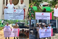 KETERANGAN FOTO : Minamas Plantation melalui anak perusahaannya menyalurkan puluhan ekor sapi qurban kepada masyarakat. (Sumber : Minamas Plantation)