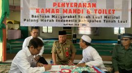 KETERANGAN FOTO : H Syahrian Nurdin, PMI Tanah Laut Wujudkan Warisan Kemanusiaan di penghujung jabatannya. (Sumber : PMI Tanah Laut)