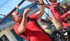 Lestarikan Budaya Dayak Meratus, Polres Balangan Gelar Lomba Menyumpit Meriahkan Hari Bhayangkara ke-80