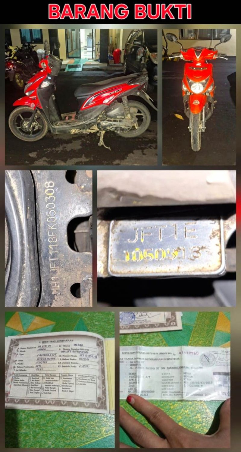 KETERANGAN FOTO : Barang bukti kejahatan yang berhasil di amankan anggota Polres Tabalong. (Sumber Foto : Humas Polres Tabalong)