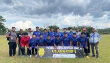 KETERANGAN FOTO : Tim Polres Balangan atau Pop Balangan tumbangkan Putra Panjin (Sumber Foto : Humas Polres Balangan)