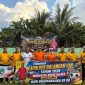 KETERANGAN FOTO : Peringati Hari Bhayangkara ke 80, Polres Balangan gelar pertandingan mini soccer. (Sumber Foto : Humas Polres Balangan)