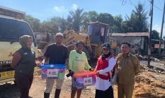 PMI Tanah Laut Salurkan Bantuan Korban Kebakaran Gunung Raja, Pasca Dua Rumah Hangus Dilalap Si Jago Merah
